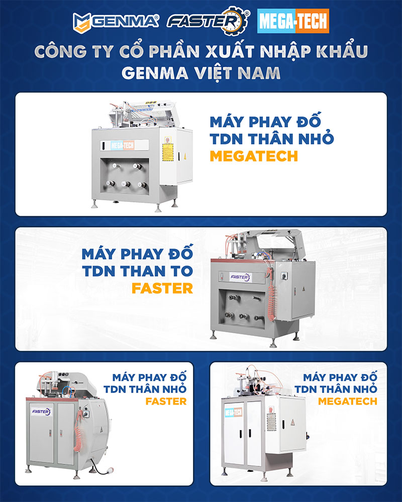 Máy phay đố được Genma Việt Nam nhập khẩu và phân phối