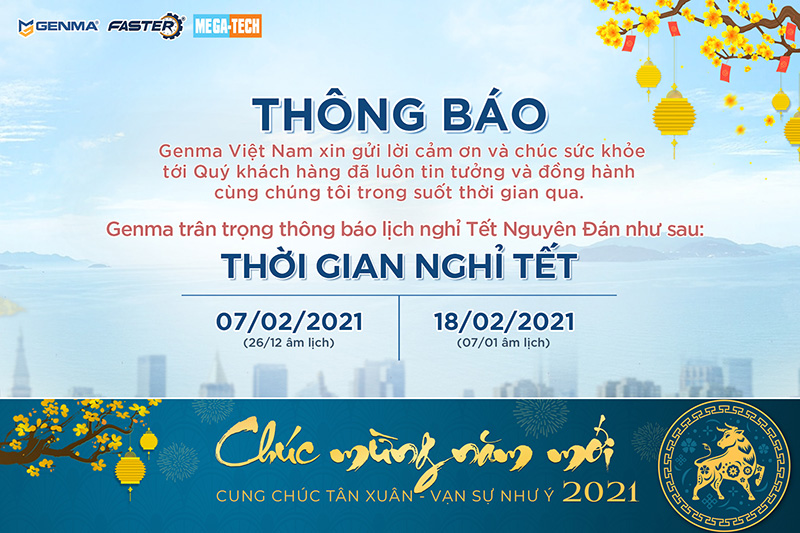 thông báo nghỉ tết