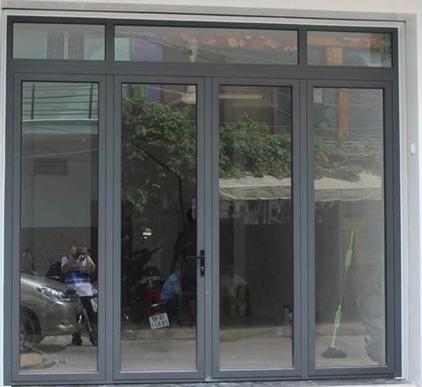 Cửa mở quay 4 cánh nhôm PMA