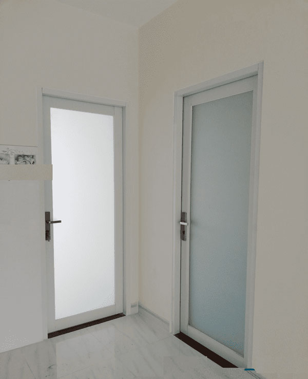 Mẫu cửa nhôm 1 cánh phòng ngủ