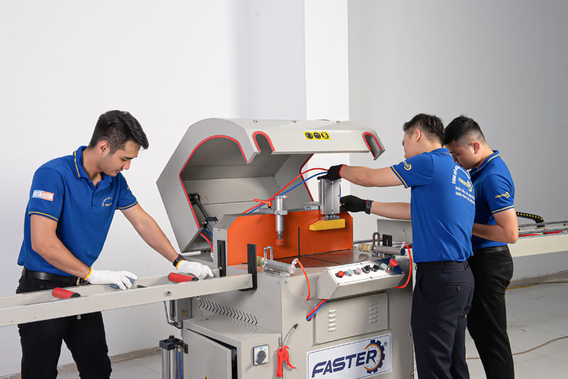 thiết kế của máy cắt nhôm 1 đầu lưỡi 500