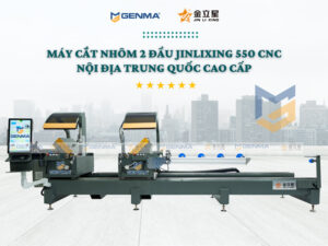 Máy cắt nhôm 2 đầu JinLiXing 550 CNC 8