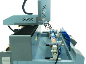 Máy khoan khóa nhôm 2 đầu Jinlixing CNC 1500 4