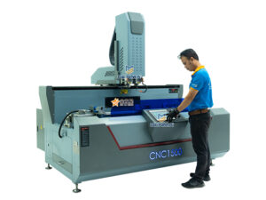 Máy khoan khóa nhôm 2 đầu Jinlixing CNC 1500 1