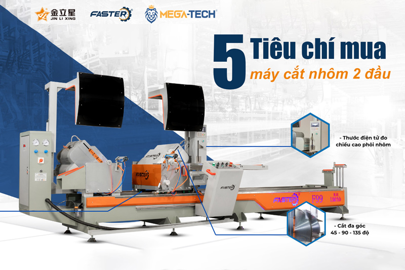 Máy cắt nhôm 2 đầu