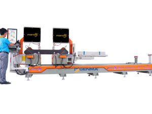 Máy cắt nhôm 2 đầu CNC ngoại tuyến Faster F8000 CNC Limited 1