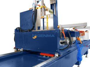 Máy cắt nhôm 2 đầu CNC ngoại tuyến Meisheng MS 600 CNC 7