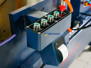 Máy cắt nhôm 2 đầu CNC ngoại tuyến Meisheng MS 600 CNC 10