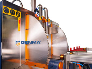 Máy cắt nhôm 2 đầu CNC ngoại tuyến Meisheng MS 600 CNC 2