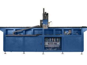 Máy khoan khóa nhôm 2 đầu CNC ngoại tuyến Meisheng 3000 6