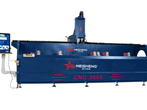 Máy khoan khóa nhôm 2 đầu CNC ngoại tuyến Meisheng 3000 9