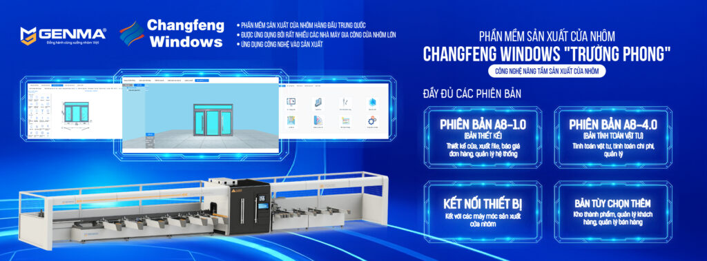 Genma Việt Nam phần mềm sản xuất nhôm