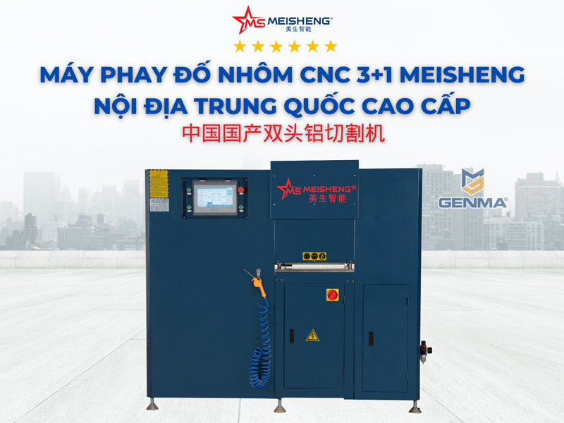 Máy phay đố nhôm CNC 3+1 Meisheng 01