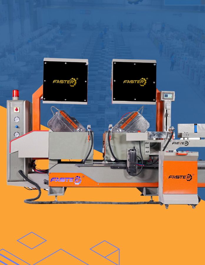 Máy sản xuất cửa nhôm Faster cao cấp