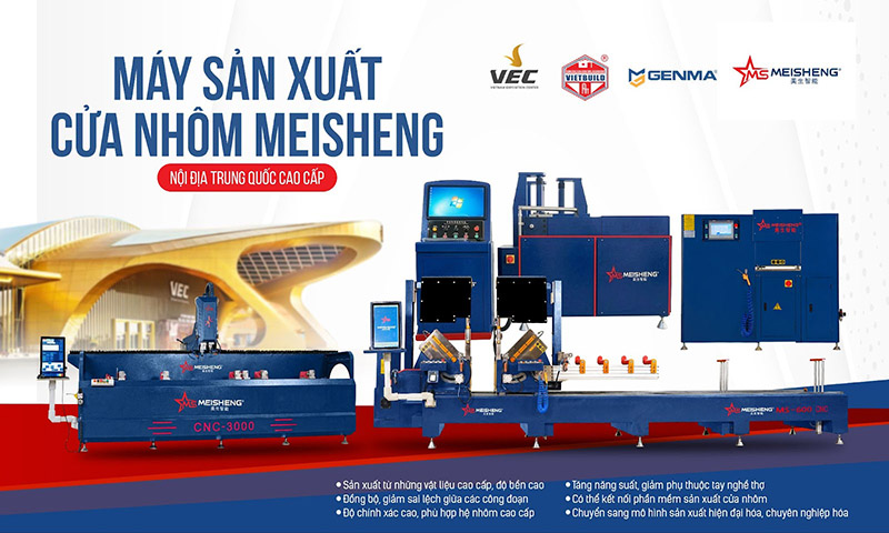 Máy sản xuất cửa nhôm Meisheng nội địa Trung Quốc 1