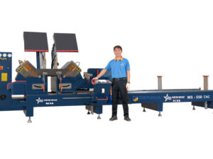 Máy cắt nhôm 2 đầu CNC Meisheng MS 550 CNC 12